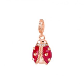 Charm Rosato in Argento con Smalto e Zirconi Coccinella Forza - Storie - RZLE048