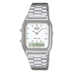 Orologio Digitale Casio in Acciaio e Resina - Vintage - AQ-230A-7DMQYES