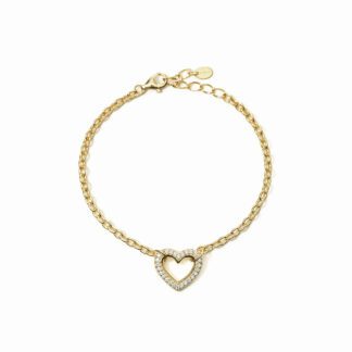 Bracciale Mabina in Argento con Cuore e Zirconi - 533546