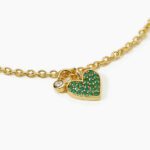 Bracciale Mabina in Argento con Cuore e Smeraldo Sintetico - 533551