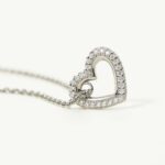 Collana Mabina in Argento con Cuore e Zirconi - 553441