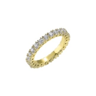 Anello Veretta in Oro Giallo con Diamanti - AN-2010-G