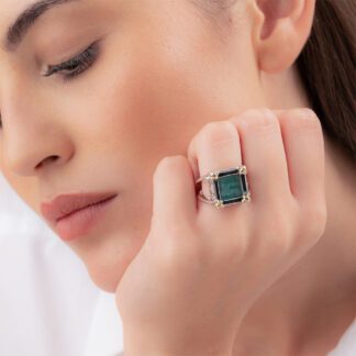 Anello da Donna Gerardo Sacco in Argento - Pasta Vitrea - 35115