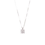 Collana con Pendente in Oro Bianco con Diamanti - 2485330