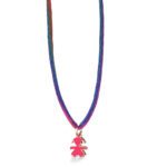 Ciondolo Le Bebé Bimba in Oro Rosa con Smalto - I Mini - LBB055-FUX