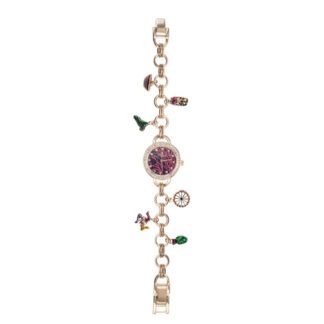 Orologio Solo Tempo Mizzica in Acciaio con Charms Siciliani - Il Corallo - MJ140