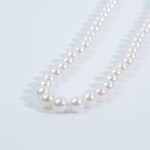 Collana Girocollo in Perle con Susta in Oro Bianco - KY220HC