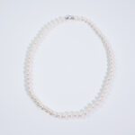 Collana Girocollo in Perle con Susta in Oro Bianco - KY220HC
