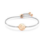 Bracciale Nomination in Acciaio e Zirconi con Lettera - 028007/003