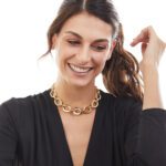 Collana con Pendente Unoaerre in Bronzo Dorato - 1939