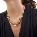 Collana con Pendente Unoaerre in Bronzo Dorato - 1939