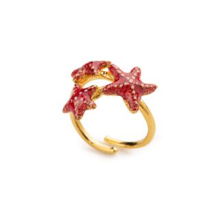 Anello Isola Bella in Argento e smalti Stelle Marine - 20001212