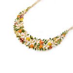 Collana Isola Bella in Argento e Smalti Fiori di Zagara - 20001220