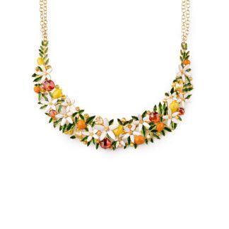 Collana Isola Bella in Argento e Smalti Fiori di Zagara - 20001220