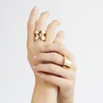 Anello a Fascia da Donna Unoaerre in Bronzo Dorato - 2031