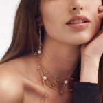 Orecchini Pendenti Unoaerre in Bronzo Dorato con Perle Naturali - 2067