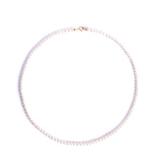 Collana Girocollo in Perle e Susta in Oro Bianco -Collana Girocollo in Perle e Susta in Oro Bianco - CLH85LTG CLH85LTG