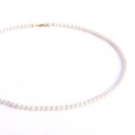 Collana Girocollo in Perle e Susta in Oro Bianco - CLH85LTG