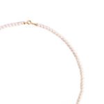 Collana Girocollo in Perle e Susta in Oro Bianco - CLH85LTG