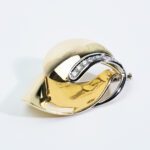 Spilla da Donna in Oro Giallo con Diamanti - 24G02