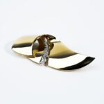 Spilla da Donna in Oro Giallo con Diamanti - 21G02
