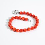 Bracciale da Donna in Perle di Corallo e Oro Bianco - 13/G-20