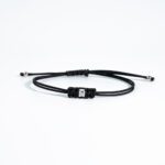 Bracciale da Donna in Tessuto e Oro Bianco con Diamanti - BRLETTERINAN