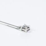 Collana Punto Luce Clesi in Oro Bianco con Diamante - 10261