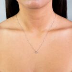 Collana Punto Luce Clesi in Oro Bianco con Diamante - 10073