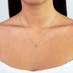 Collana Punto Luce Clesi in Oro Bianco con Diamante - 10256