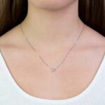 Collana Punto Luce Clesi in Oro Bianco con Diamante - 10070