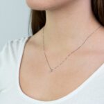 Collana Punto Luce Clesi in Oro Bianco con Diamante - 10070
