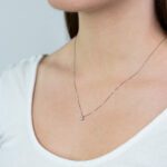 Collana Punto Luce Clesi in Oro Bianco con Diamante - 10071