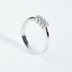 Anello Trilogy in Oro Bianco con Diamanti - 3275435