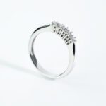 Anello Veretta in Oro Bianco con Diamanti - 3385450