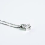 Collana Punto Luce Clesi in Oro Bianco con Diamante - 6304
