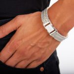 Bracciale da Donna Unoaerre in Bronzo Argentato - 1983