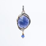 Ciondolo in Oro Bianco e Rosa con Diamanti e Tanzanite - P530u/5P-351678