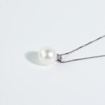 Collana Clesi in Oro Bianco con Perla e Diamante - 8174