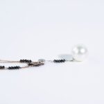 Collana in Oro Bianco e Rosa con Diamanti e Perla Australiana - 0005063007