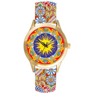 Orologio Solo Tempo Mizzica in Acciaio e Pelle - Il Sole - MB130
