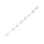 Bracciale da Donna in Oro Giallo e Bianco 18kt a Catena - 11078
