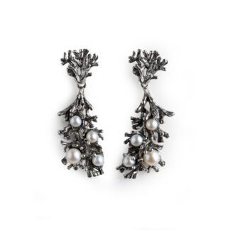 Orecchini Isola Bella in Argento con Perle Rami di Perle - Nude - 20001300