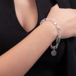 Bracciale da Donna Gerardo Sacco in Argento con Malachite - Mito - 50226
