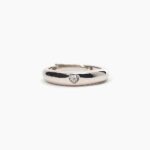 Anello Mabina in Argento con Zircone a Cuore - 523228
