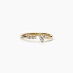 Anello Mabina in Argento Dorato con Zirconi - 523249