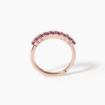 Anello Riviera Mabina in Argento con Rubini Sintetici - 523256
