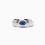 Anello Mabina in Argento con Zaffiro Sintetico e Zirconi - 523274