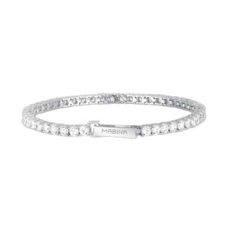 Bracciale Tennis Mabina in Argento con Zirconi - 533019