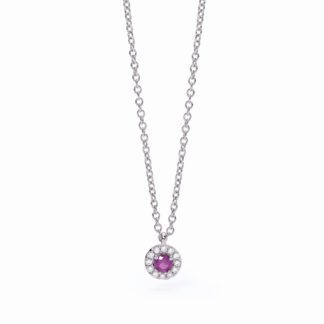 Collana Mabina in Argento con Tormalina Sintetica e Zirconi - 553493